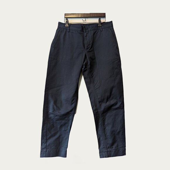 MAISON KITSUNÉ - Navy carrot pants - Sz 29 - Picture 1 of 7